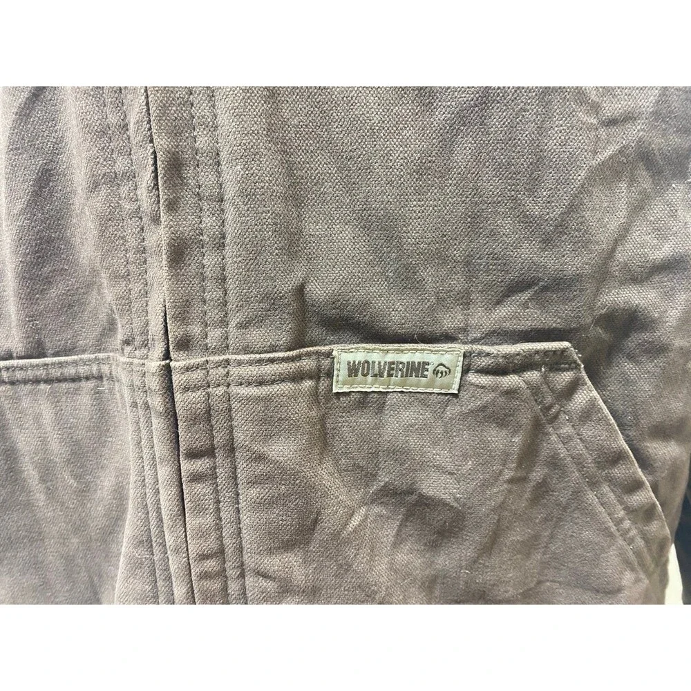 Wolverine Men's Canvas Duck Houston Brown Jacket Size Large